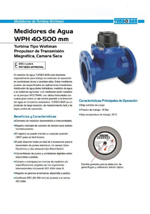 MEDIDORES TIPO TURBINA 